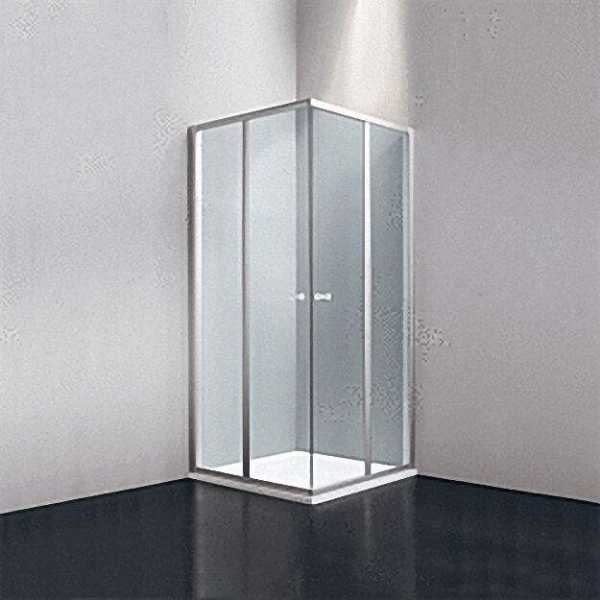 Eckeinstieg Carisma, 2-flügelig, PEX 80/80, SI/ESG, 770-790 x 1900mm, Einstieg 600mm
