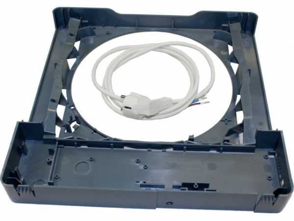 Wolf Grundplatte für Innnenwandblende inkl. Netzstecker, für CWL-D-70