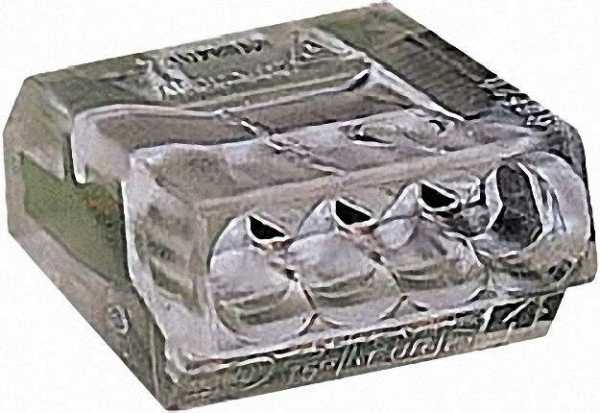 Verbindungsdosenklemmen 273 4-Leiter-Klemmen, transparent 4x1-2,5mm², VPE=100