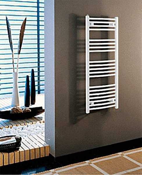 Handtuchheizkörper gebogen Typ JESSICA 1785X800mm Farbe weiß RAL 9016
