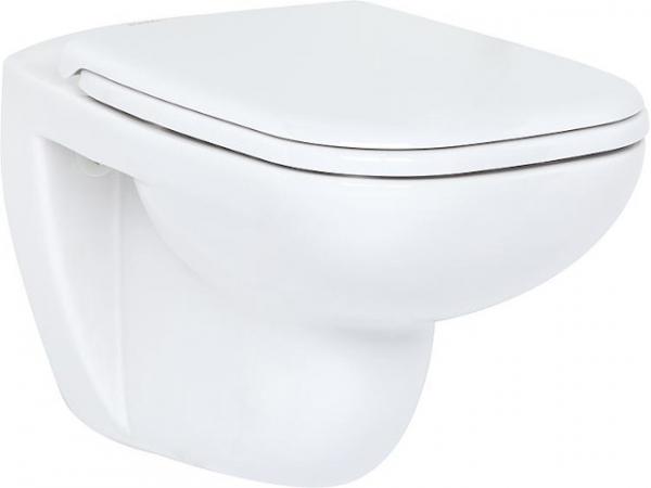 Combi-Pack Duravit D-Code Wandtiefspül-WC spülrandlos mit Softclose WC-Sitz, weiß