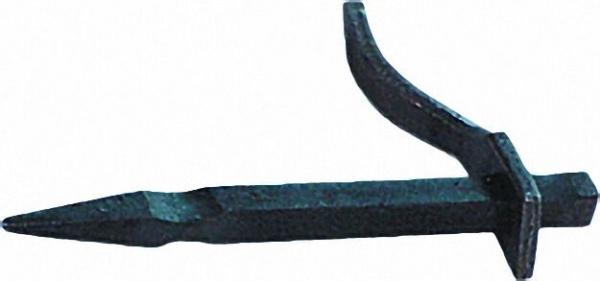 Putzhaken kantig 140mm Stahl gehärtet