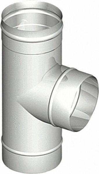 EVENES Einwandiges Abgassystem T-Stück 87° DN 130 x 0,6