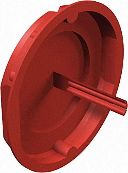 Signaldeckel Unterputz, D=60mm Typ UG 60 SD, rot / VPE 50 Stück