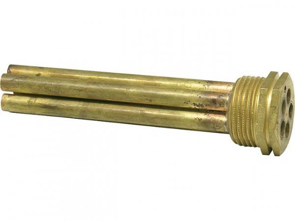 Tauchhülse 1" Messing mit 7mm Innendurchmesser für 5 Fühler, Einbaulänge 130mm