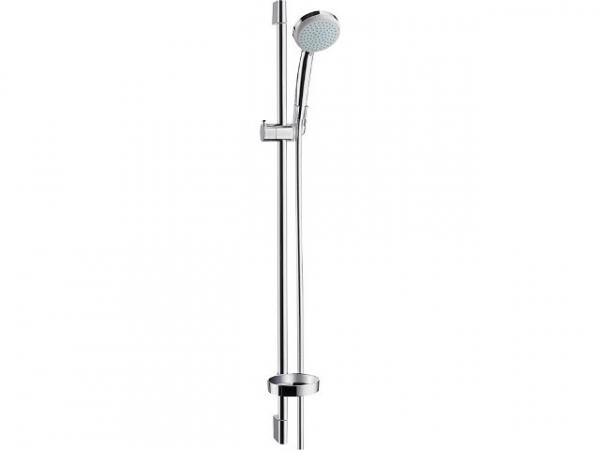 HANSGROHE Brausenset Croma 100 Vario inklusive Handbrause, Brausestange 0,90m, Isiflex Brauseschlauch 1,60m