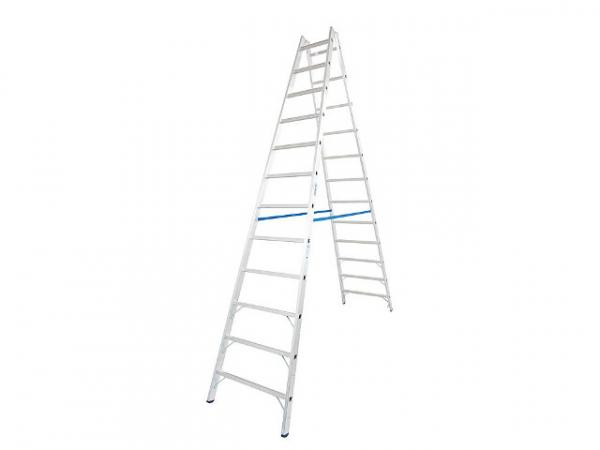 Sprossen-Doppel-Leiter Arbeitshöhe 4,85 Leiterhöhe 3,25 2x12 Sprossen