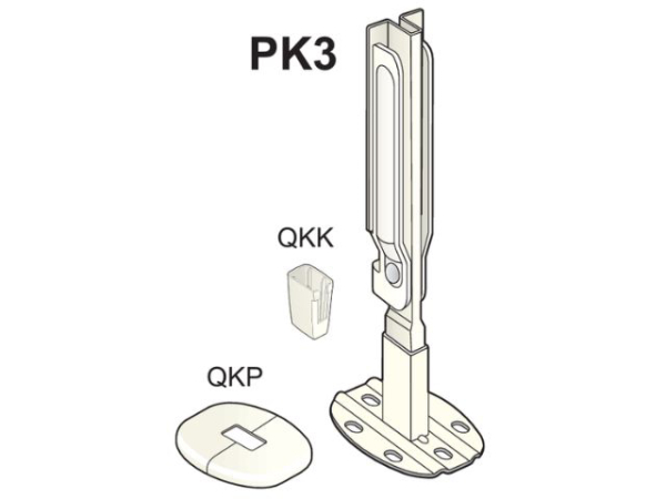 VIESSMANN 7663209 Standkonsolen PK3 für Fertigboden (Inhalt 2 Stück)