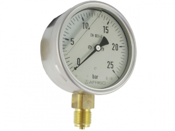 Manometer Glyzerin NG 100 radial 0 bis 1 bar