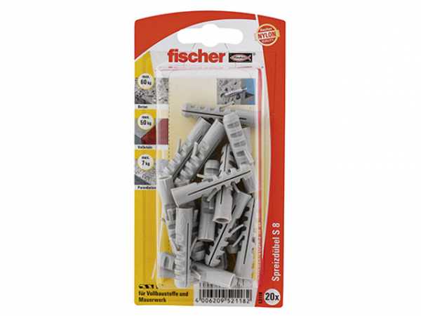 Fischer Dübel S 8, 52118 SB-Programm