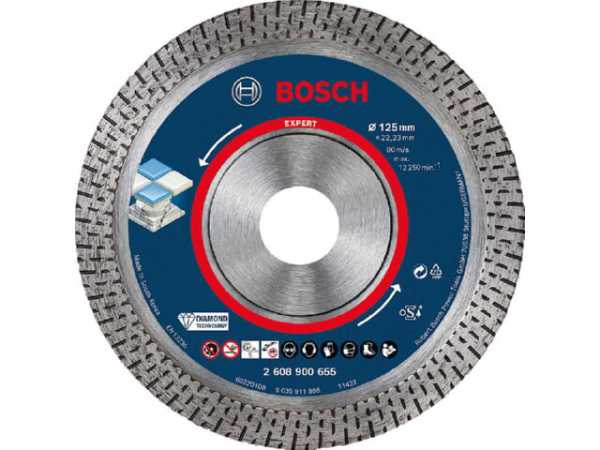 Diamanttrennscheibe BOSCH Expert HardCeramic Ø 125x22,23x1,4mm