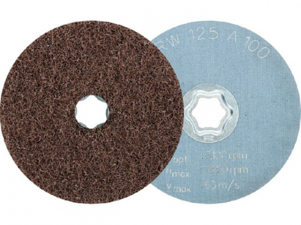Vliesscheibe Pferd COMBICLICK, d 125 mm, Körnung A100