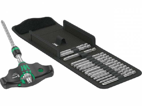 Quergriff-Schraubendreher-Set WERA Kraftform Kompakt 400 RA Set Imperial 1, 18-teilig