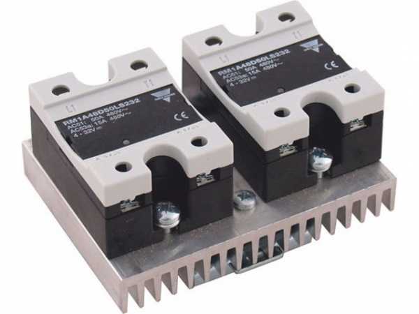 WOLF 2744827 Relais SSR 2-phasig Kühlkörper 400V 15A