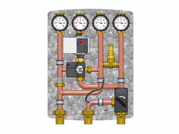 Hydraulikmodul Easyflow Logic Direktkreis, Mischerkreis Warmwasserladung