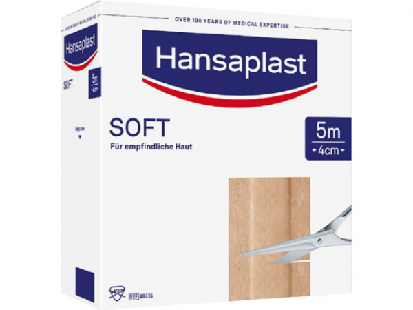 Wundpflaster Hansaplast SOFT 5 m x 4 cm