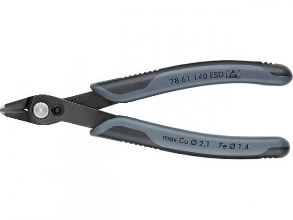 Seitenschneider KNIPEX Super Knips XL ESD Zange brüniert, Länge 140 mm