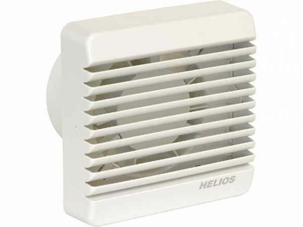 Helios 60002 Kleinraum-Ventilator HV 100 EZ mit Nachlaufsch.und elektr. Innenverschl.