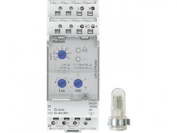 Dämmerungsschalter theben LUNA 110 AL, 220-240V, Analog Aufbau-Lichtsensor