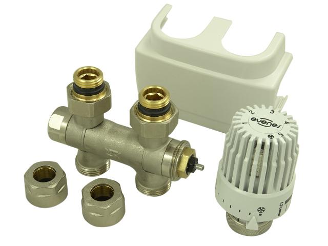 Ventilhahnblock Universal Eck und Durchgangsform Abdeckung Thermostatk Ventilhahnblock Universal Eck und Durchgangsform Abdeckung Thermostatk