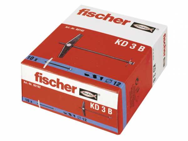 Fischer Kippdübel KD 3 B Beutel, 80192, VPE 10 Stück