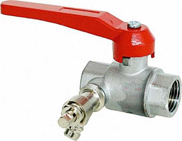 Kugelhahn Schwermodell PN 20 R 1 1/4'' mit Entleerung