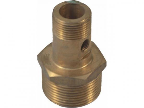 WOLF 2022105 Fitting Doppelnippel reduziertR 1 1/4'-G 3/4' Messing mit Entlüftung