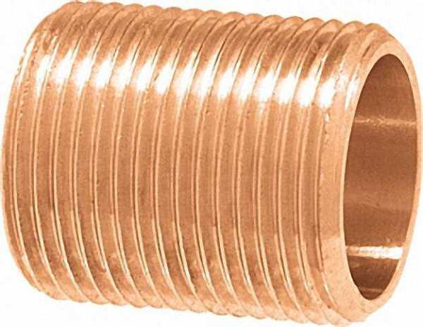 Rotguß-Gewindefitting Rohrnippel Typ 3531, 1''