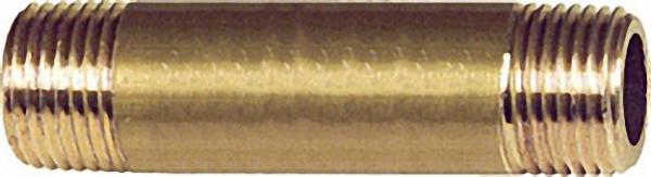 Doppelnippel-Messing 1''x130