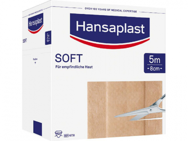 Wundpflaster Hansaplast SOFT 5 m x 8 cm