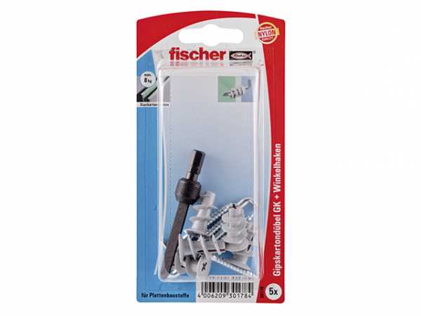 Fischer 30178 Gipskartondübel GK WH mit Winkelhaken SB-Programm