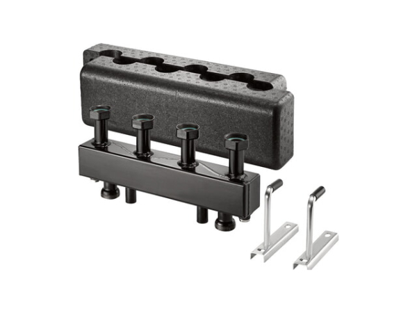 Oventrop Verteilerbalken für Regumat DN25, 2 Heizkreise, mit Wärmedämmung, aus Stahl, 1351580