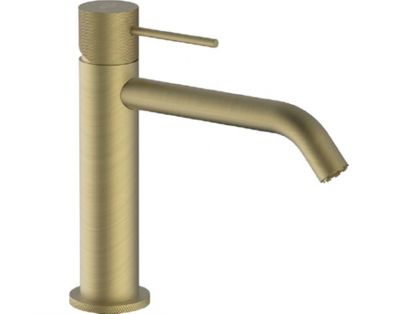 Waschtischmischer Comallo medium mit Klickerventil Soft Brass