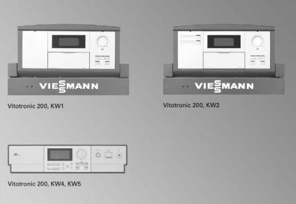 VIESSMANN Z009484 Vitotronic 200 Typ KW5, digit. Regelung mit Montageblech für Vitogas