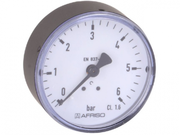 Manometer NG 63 axial 0 bis 6 bar