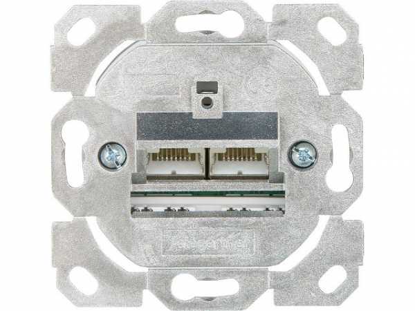 Anschlussdose AMJ45 8/8 K Up/0 Cat.6A(IEC) ohne Zentralplatte, 1 Stück