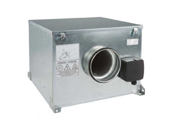 S&P Rohrventilator, schallgedämmt, DN125 CAB-125 B