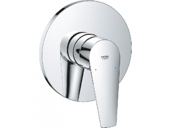 Brausemischer Grohe BauEdge, Fertigmontage-Set chrom