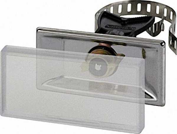 Universalhalter mit Spannband Edelstahl (V2A) VPE 10 Stück