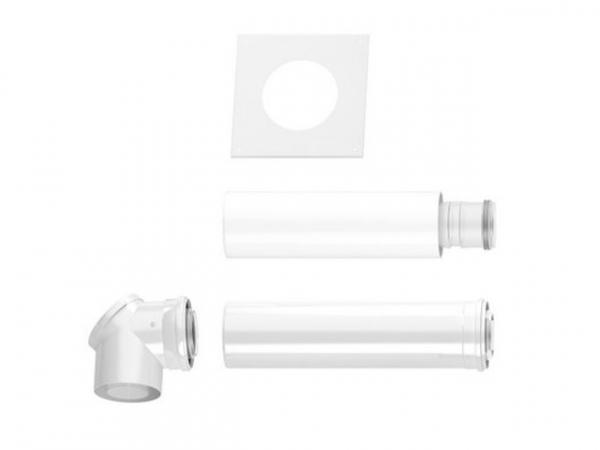 Buderus Abgassystem Grundbausatz LAS-K, Ø 80/125 mm, rlu, Wandgeräte/SB105/GB102S, 7738112582