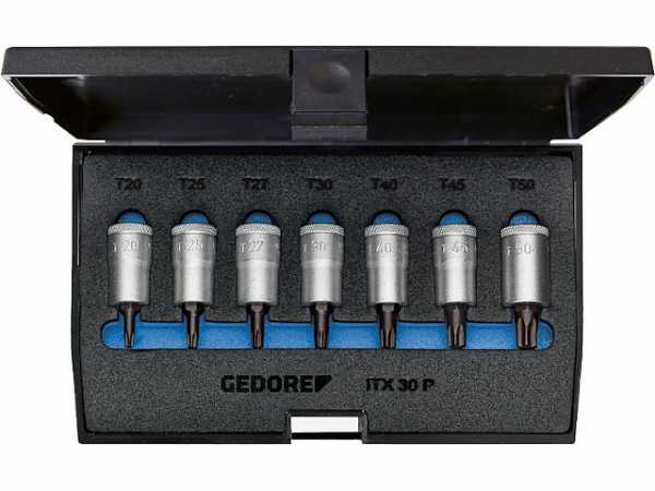 Satz Schraubendrehereinsatz GEDORE 7-teilig, 3/8', Torx