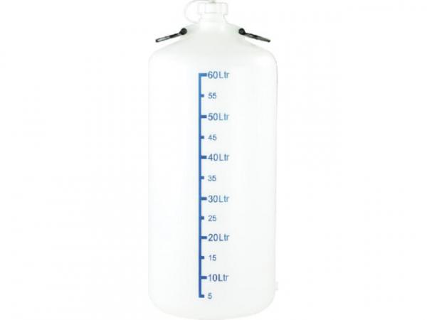 Ballon/Vorratsbehälter natur 60 Liter mit Skala D: 350x830mm