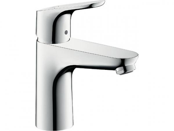 Waschtischmischer Hansgrohe Focus 100 Eco C3, mit Ablaufgarnitur, Ausladung 119mm, chrom