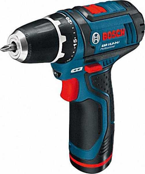 BOSCH Akkuschrauber GSR 10, 8-2-LI Profi Handwerkerbox 2 x 2,0Ah Li-Ion Akku