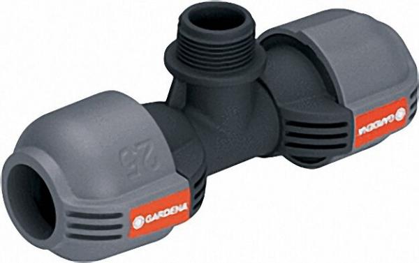 GARDENA T-Stück 25mm x 3/4'' Aussengewinde