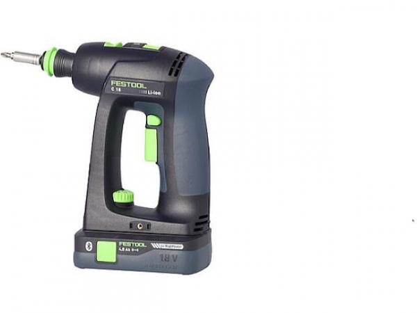 Akku-Bohrschrauber Festool 18V C 18 HPC 4,0 I-Plus mit 2x 4,0 Ah Akku und Ladegerät