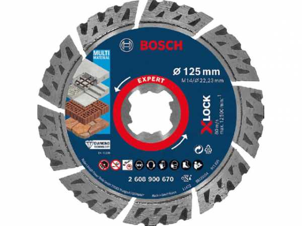 Diamanttrennscheibe BOSCH Expert Multi Material Ø 115x22,23x2,4mm