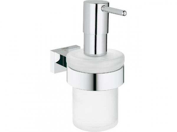 Seifenspender mit Wandhalter Grohe Essentials Cube, chrom