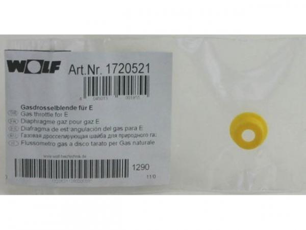 WOLF 172052199 Gasdrosselblende, Gelb 660(ersetzt Art.- Nr. 1720021, 8602142,8613731)