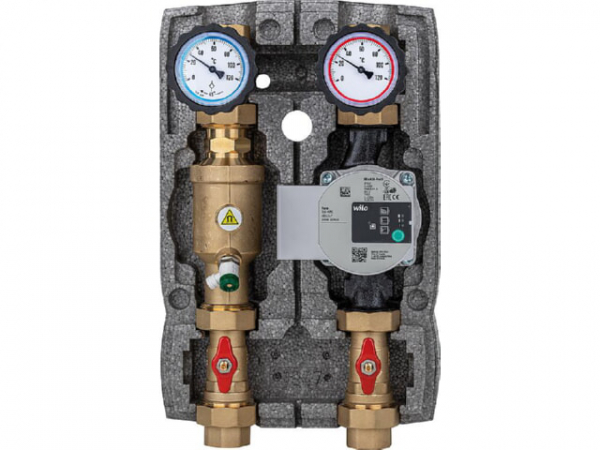 Heizkreisset Easyflow DN25(1') ungemischt mit Magnetitabschneider, Pumpe Grundfos UPM3S AUTO 25-60